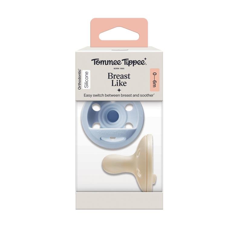 Tommee Tippee 汤美星 仿母乳安抚奶嘴 0-6个月 2个装