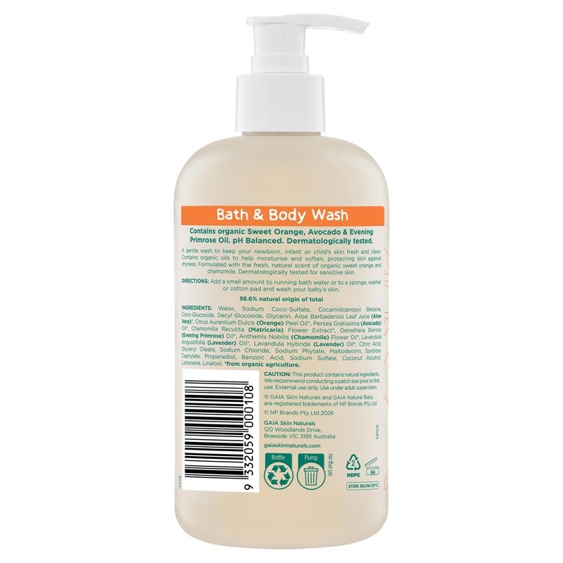 Gaia 天然婴儿沐浴露 500ml 按压瓶