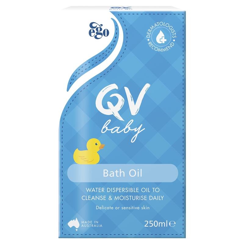 QV 婴儿沐浴油 250ml 淋浴泡浴两用