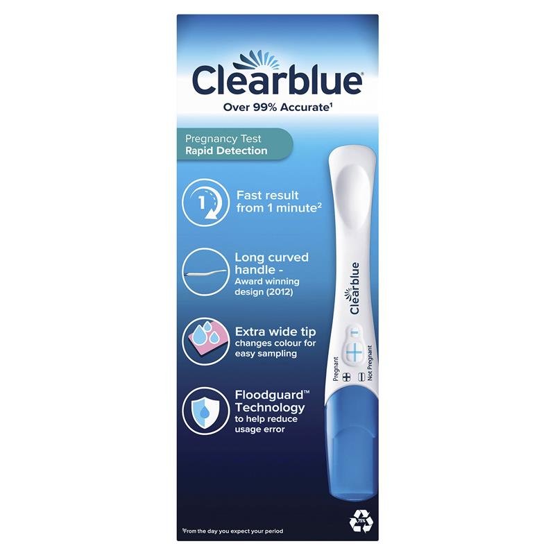Clearblue 可丽蓝 快速检测验孕棒 5支装