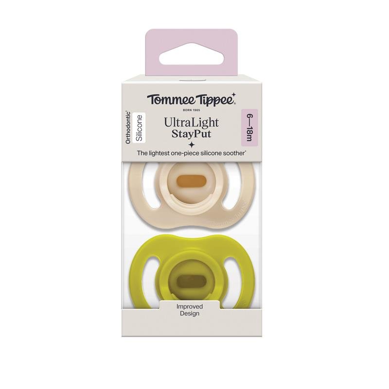 Tommee Tippee 汤美星 超轻安抚奶嘴 日用款 6-18个月 2个装