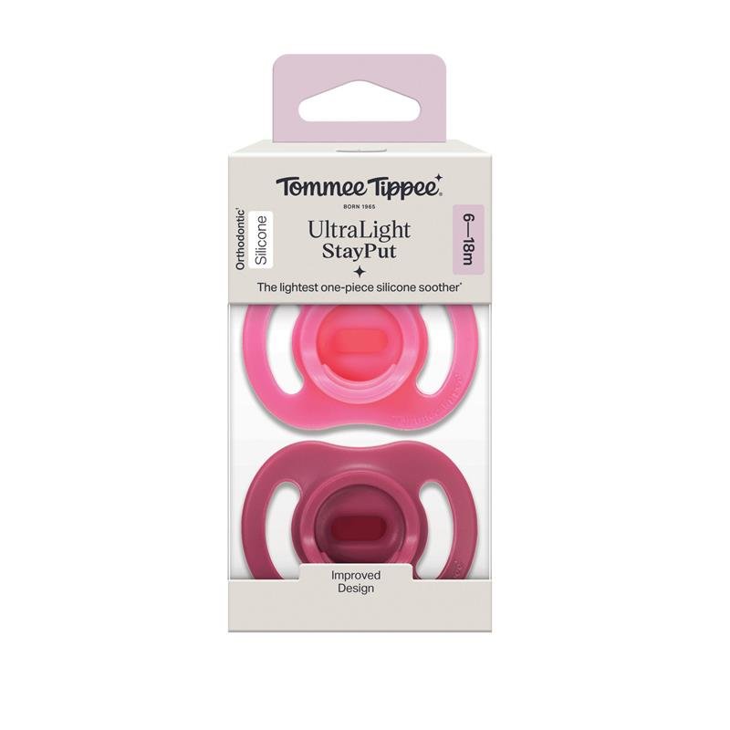 Tommee Tippee 汤美星 超轻安抚奶嘴 日用款 6-18个月 2个装