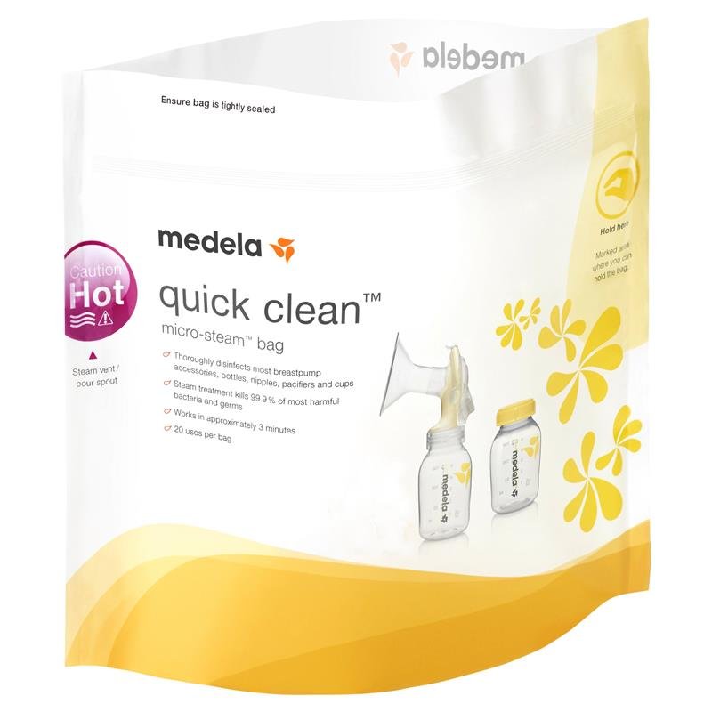 Medela 美德乐 Quick Clean 微波炉消毒袋 5个装