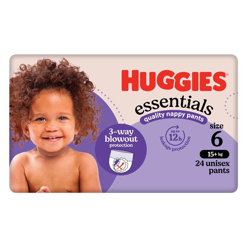 Huggies 好奇 Essentials 婴儿拉拉裤 6号 (15kg以上) 24片