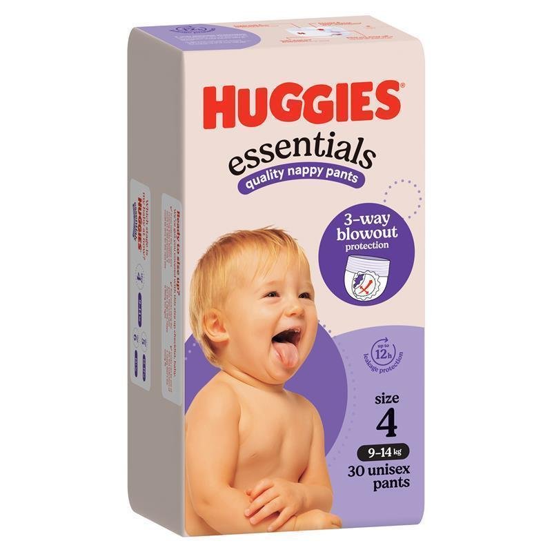 Huggies 好奇 Essentials 婴儿拉拉裤 4号 (9-14kg) 30片