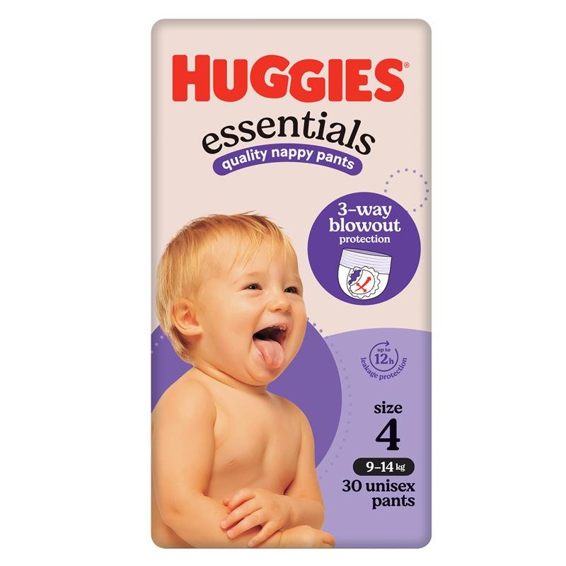Huggies 好奇 Essentials 婴儿拉拉裤 4号 (9-14kg) 30片
