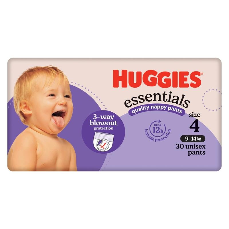 Huggies 好奇 Essentials 婴儿拉拉裤 4号 (9-14kg) 30片