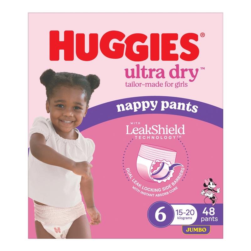 Huggies 好奇 Ultra Dry 女宝拉拉裤 6号 (15-20kg) 48片