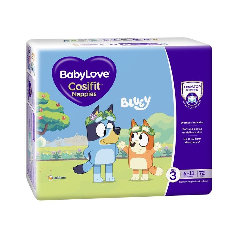 BabyLove Cosifit 婴儿纸尿裤 3号 (6-11kg) 加量装 72片