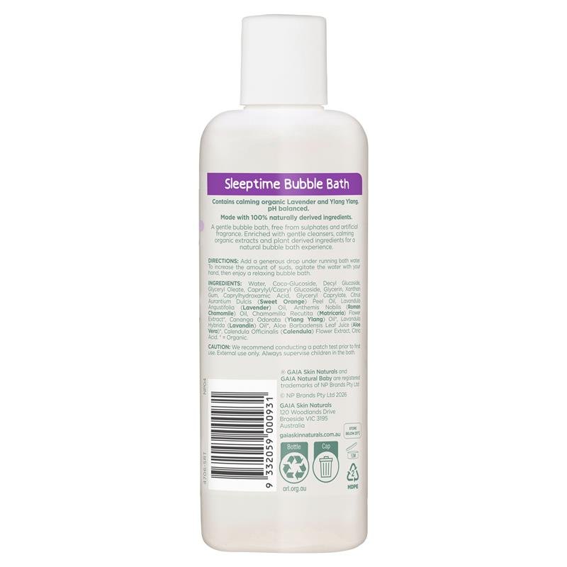 GAIA 天然婴儿泡泡浴 晚安型 250ml