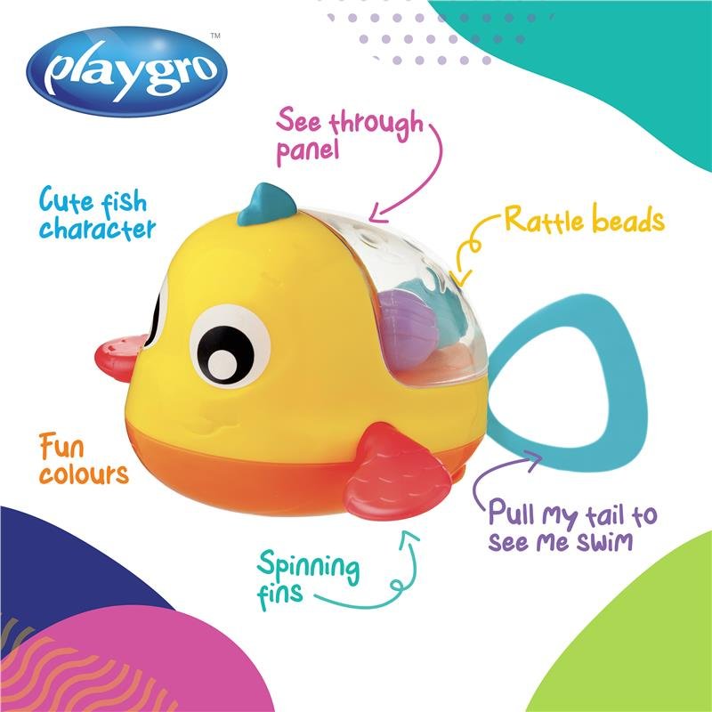 Playgro 戏水小鱼洗澡玩具