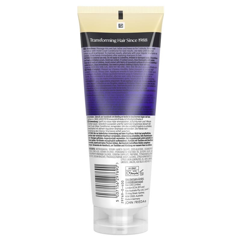 John Frieda Violet Crush Intensive Toning Shampoo 250ml