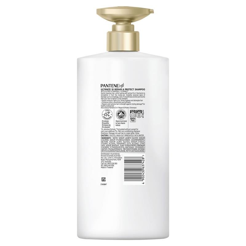 Pantene Ultimate 10 Shampoo 900ml