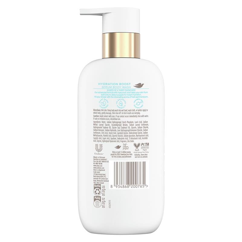 Dove Serum Body Wash Hydration Boost with Hyaluronic Acid 300ml