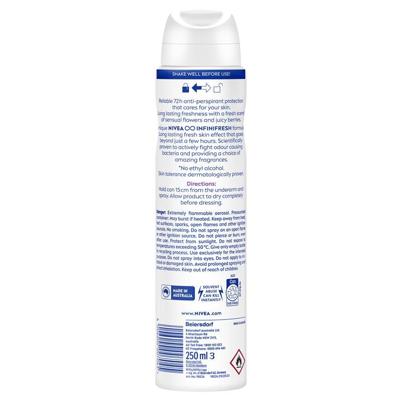 NIVEA for Women Deodorant Fresh Sensation 72hr 250ml