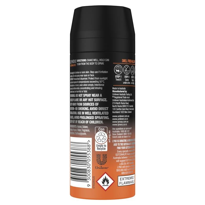 Lynx Deodorant Gotcha 165ml