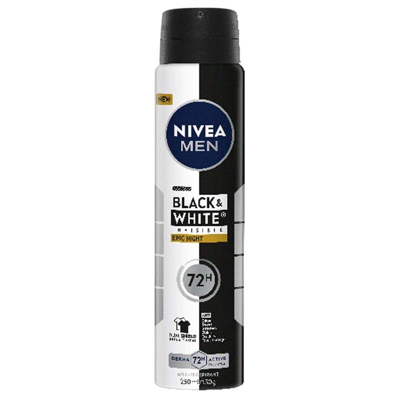 NIVEA MEN Deodorant Aersol Black & White Epic Night 250ml