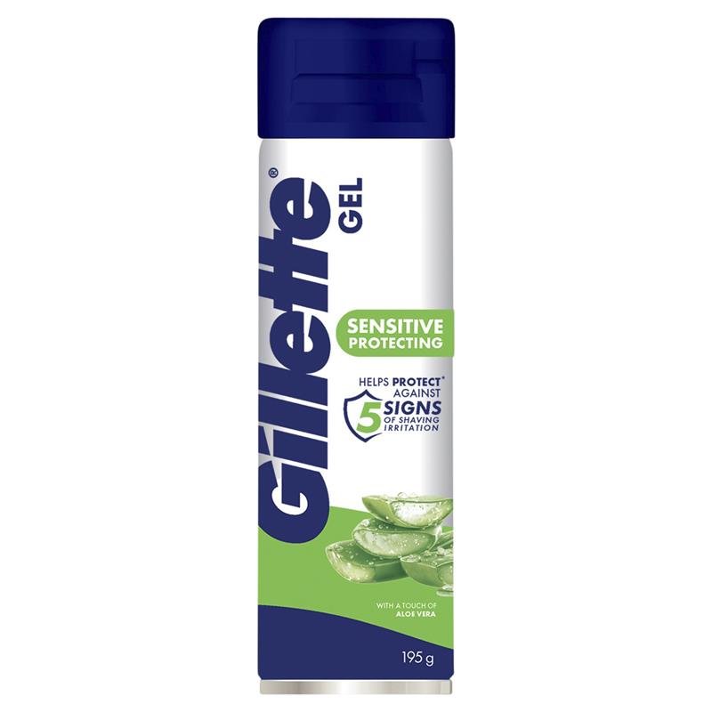 Gillette Sensitive Protecting Shave Gel 195g