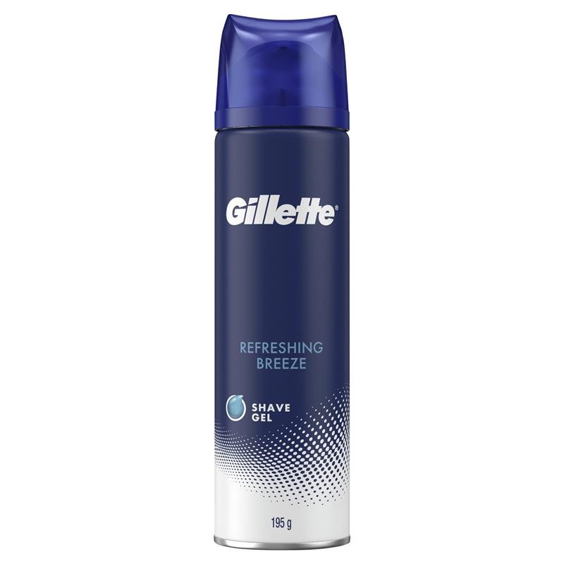 Gillette Sensitive Moisturising Shave Gel 195g