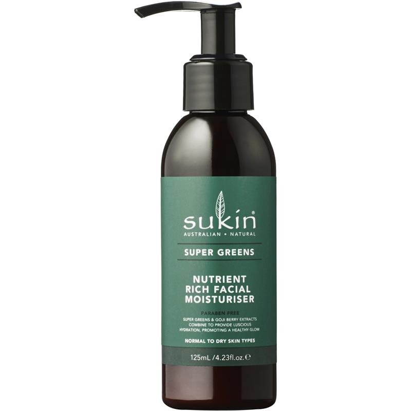 Sukin Super Greens Nutrient Rich Facial Moisturiser 125ml