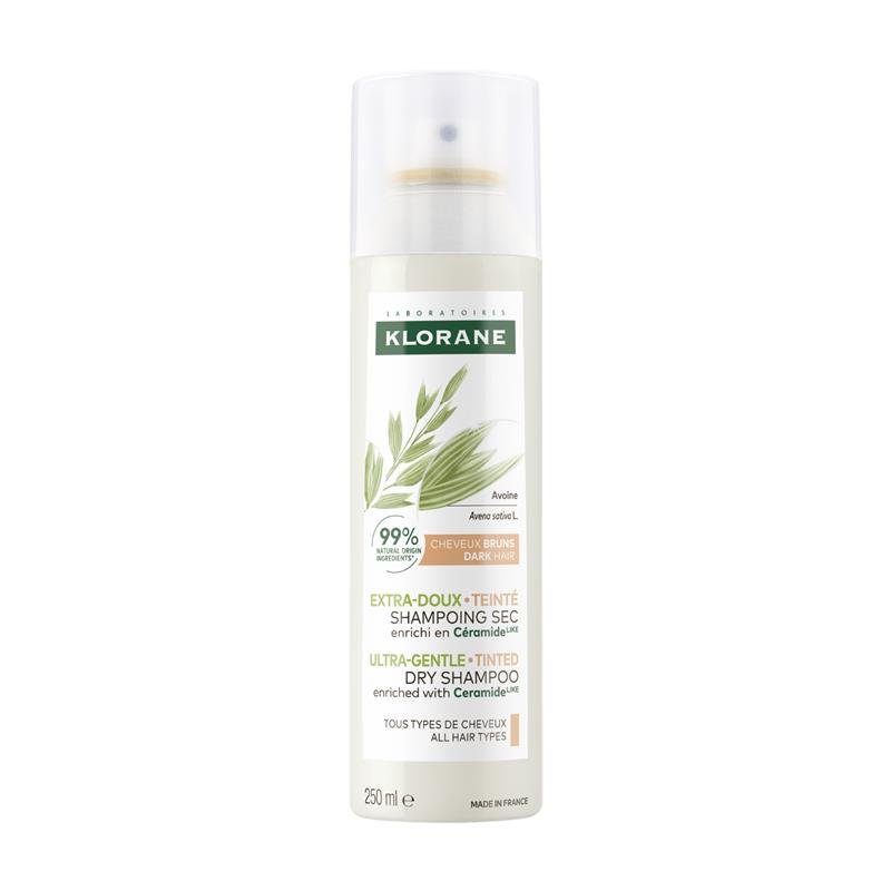 Klorane Dry Shampoo With Oat & Ceramide Dark Hair 250ml