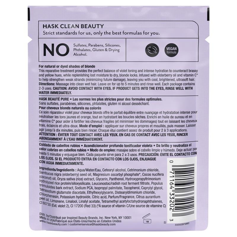 Hask Blonde Care Purple Deep Conditioner 50g Sachet