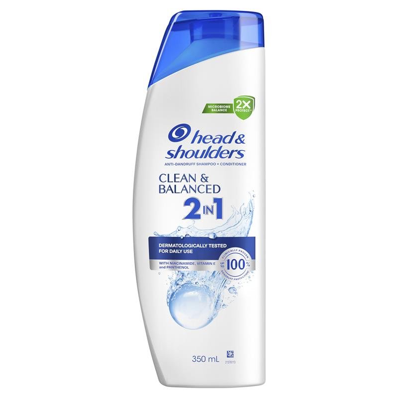 Head & Shoulders Clean & Balanced 2in1 Shampoo & Conditioner 350ml