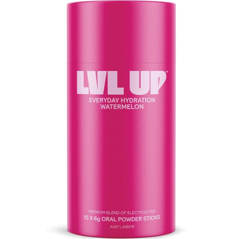 Lvl Up Everyday Hydration Sticks Watermelon 10 Pack