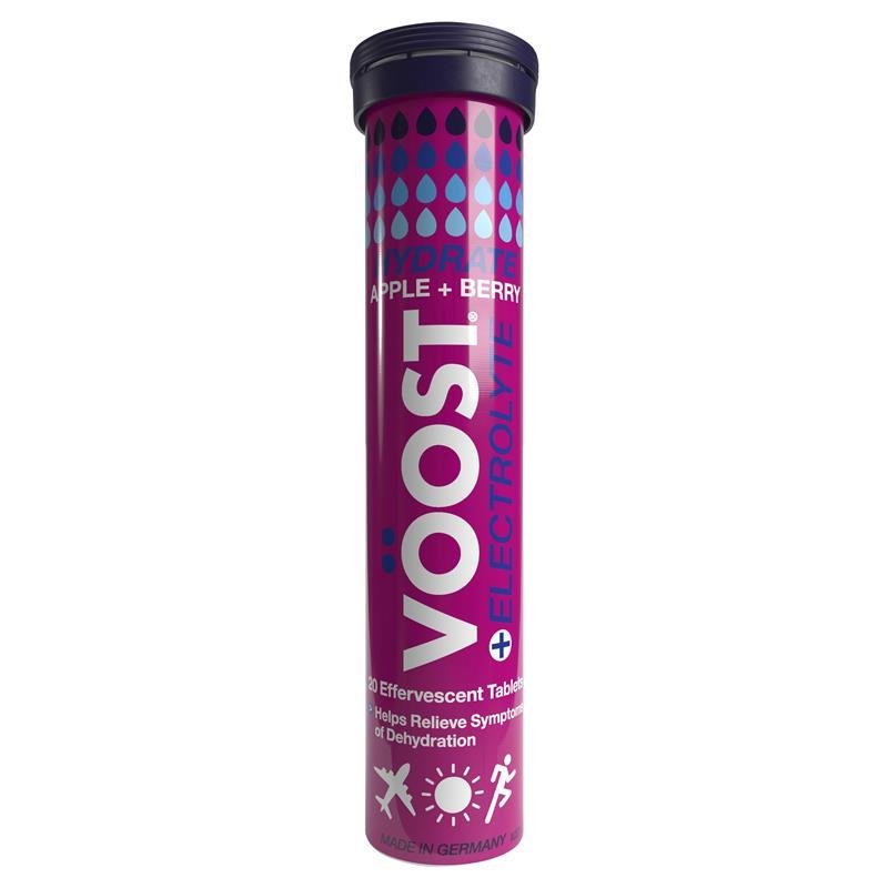 Voost Hydrate Apple + Berry Effervescent Tablets 20 Pack