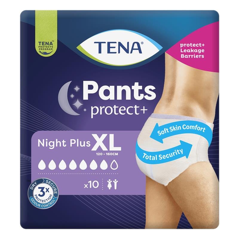 TENA 夜用加强型失禁拉拉裤 加大号 Extra Large 10片
