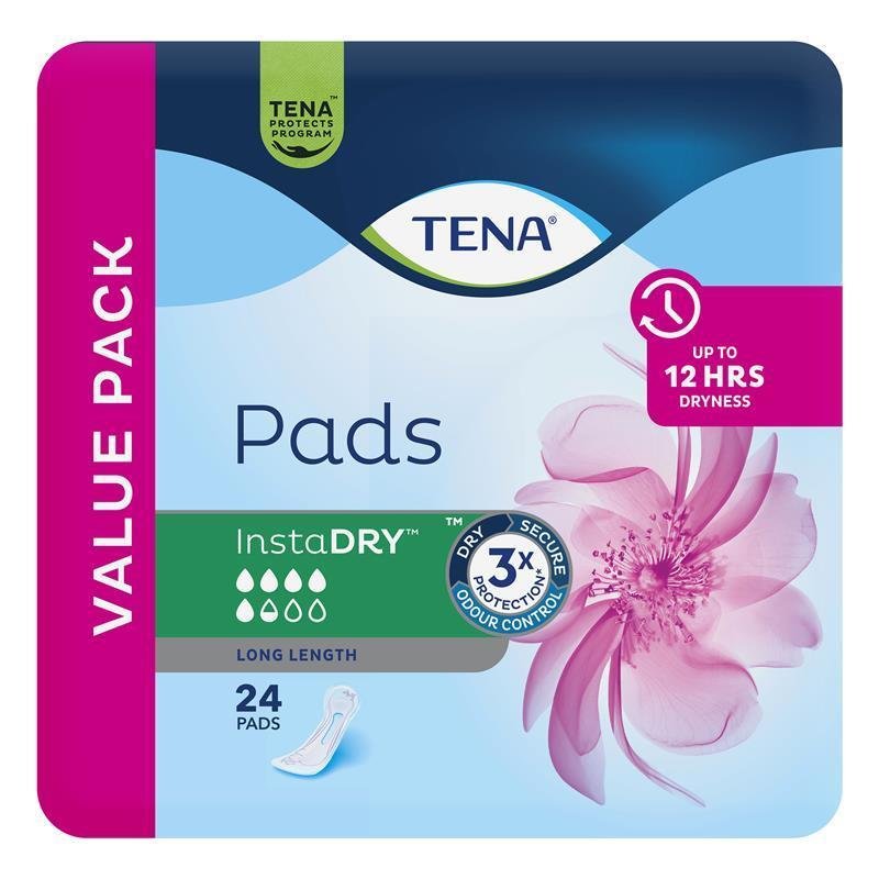 TENA 添宁 InstaDry 失禁护垫 加长型 Long Length 24片装