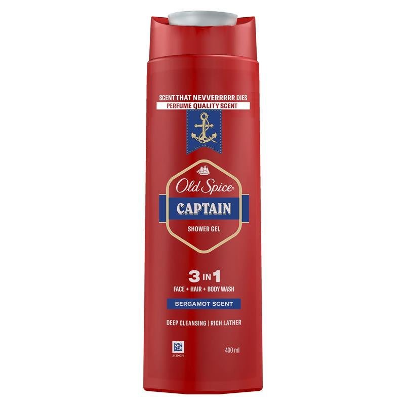 Old Spice Captain 3 in 1 Body Wash 400ml