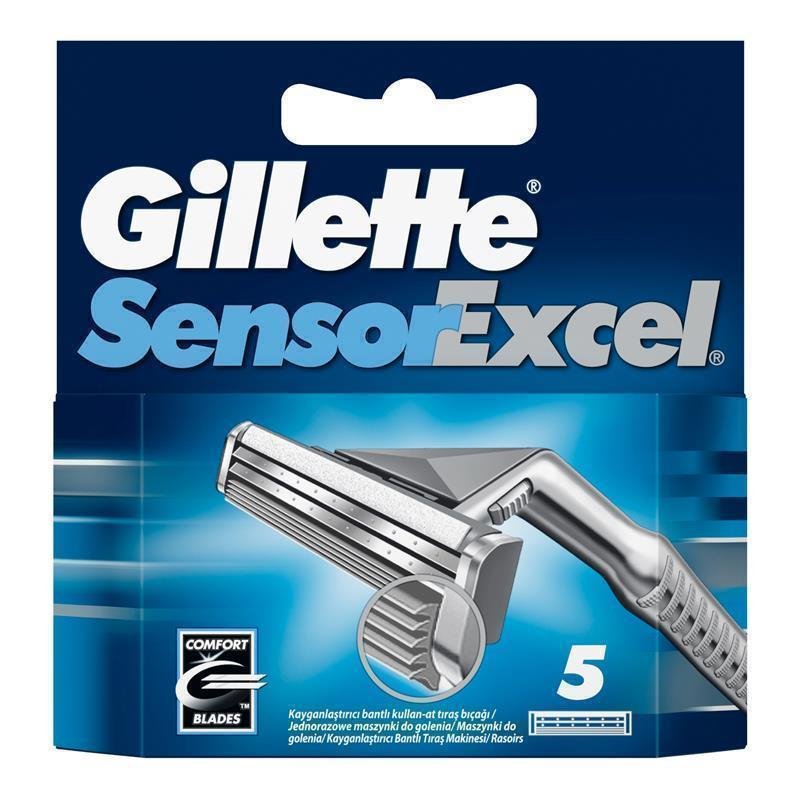 吉列 Gillette Sensor Excel 剃须刀替换刀头 10个