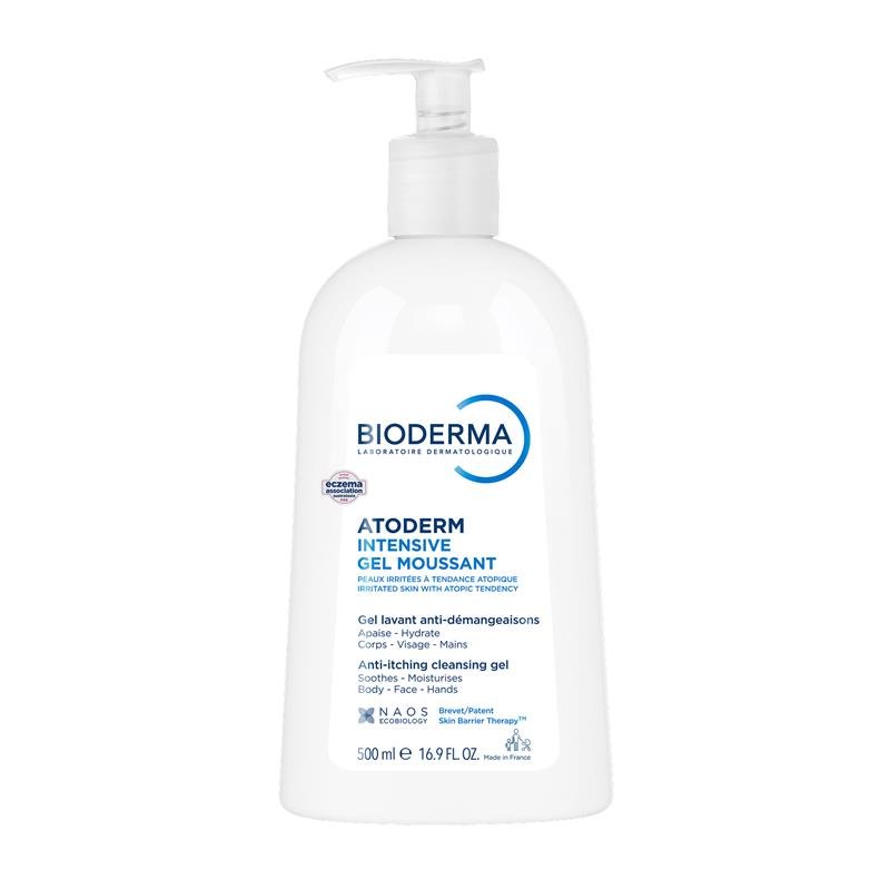 Bioderma Atoderm Intensive Gel Moussant Hydrating Foaming Cleanser 500ml