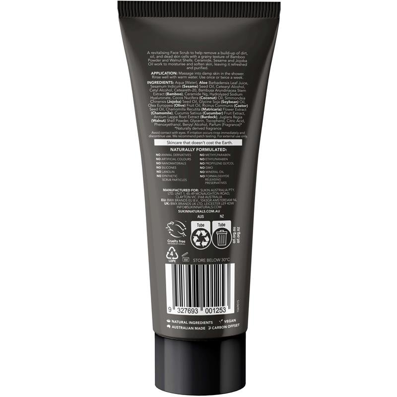 Sukin For Men Face Scrub 125ml