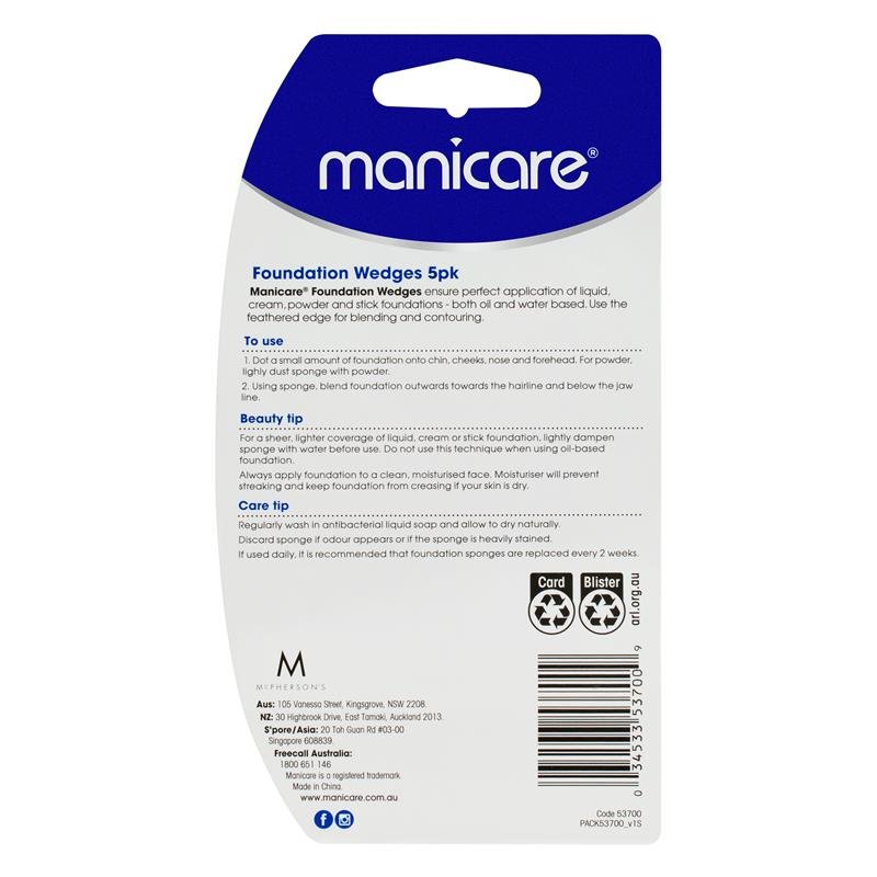 Manicare 粉底海绵 三角形 5片装