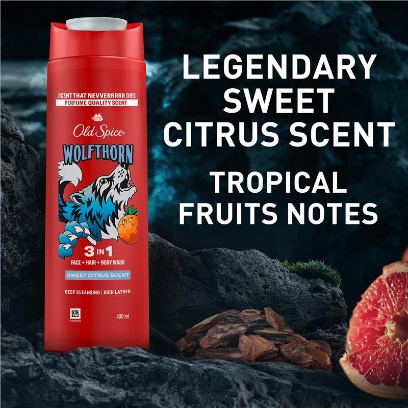 Old Spice Wolfthorn 三合一沐浴露 400ml