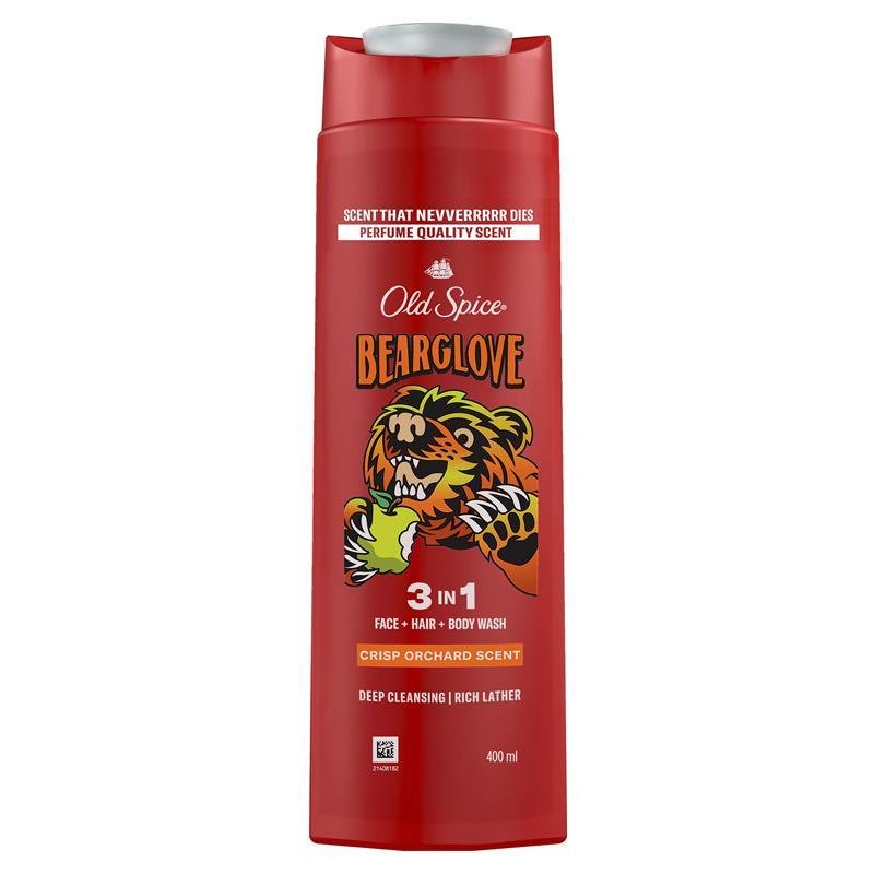 Old Spice Bearglove 3 in 1 Body Wash 400ml