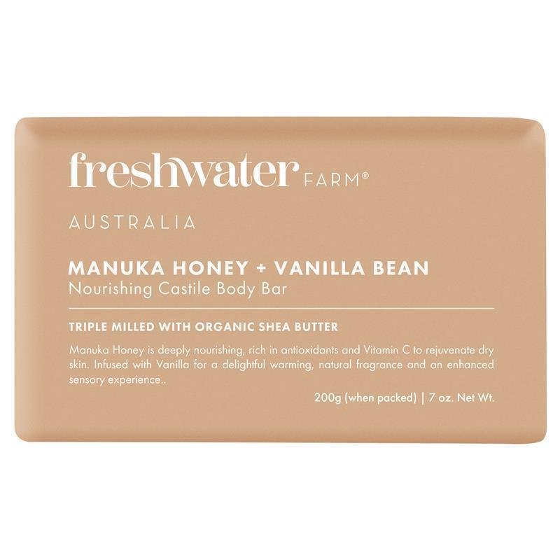 Freshwater Farm Manuka Honey & Vanilla Bean Body Bar 200g