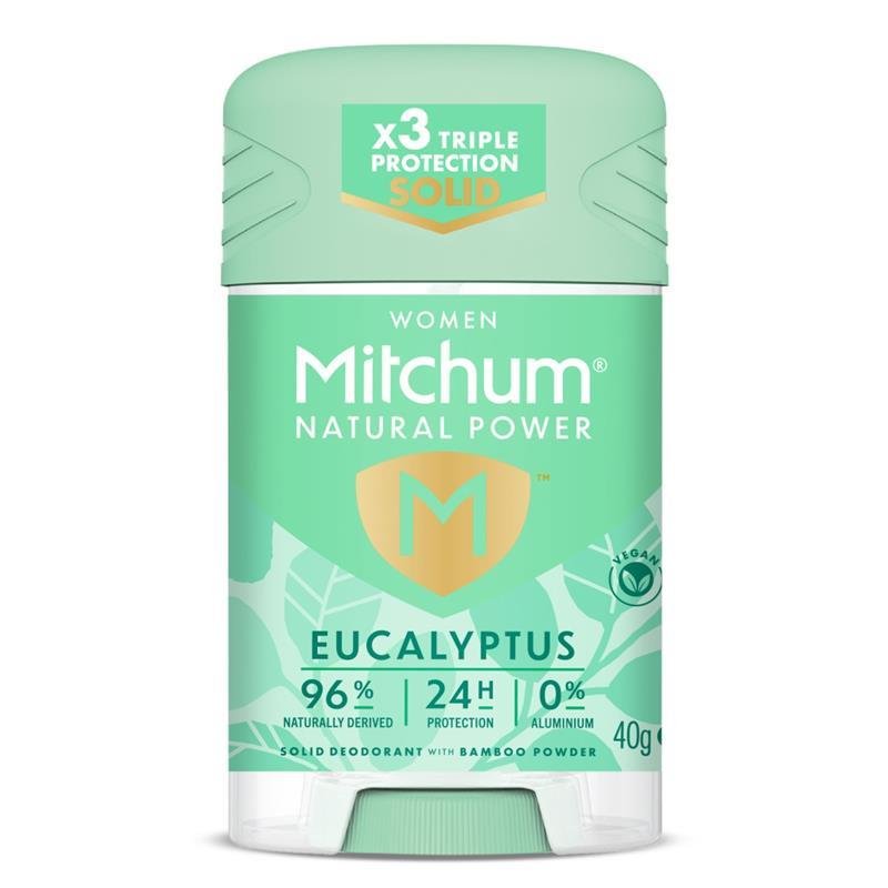 Mitchum for Women Natural Power Deodorant Stick Eucalyptus 40g