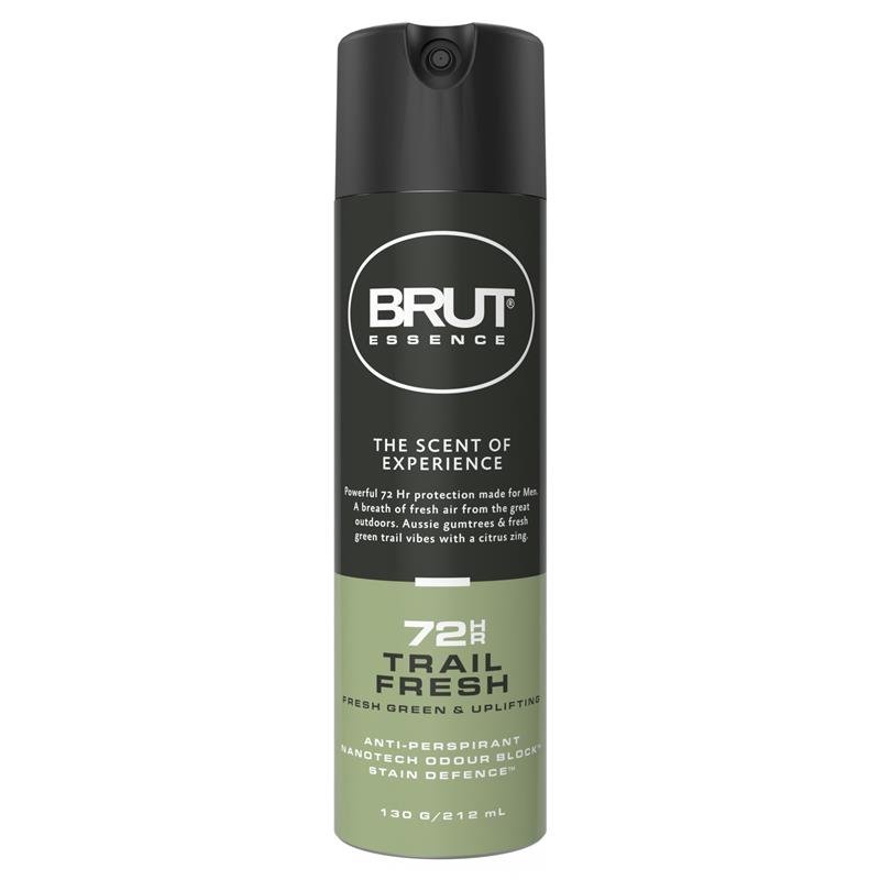 Brut Essence 72HR Antiperspirant Deodorant Trail Fresh 130g