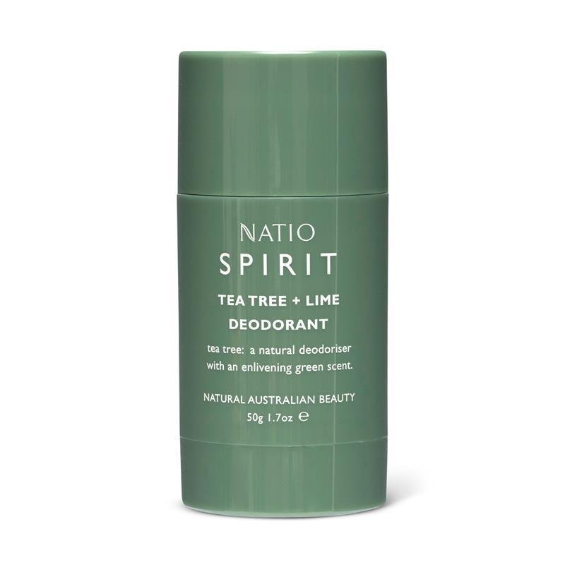 Natio Spirit Tea Tree + Lime Roll-On Deodorant 50g