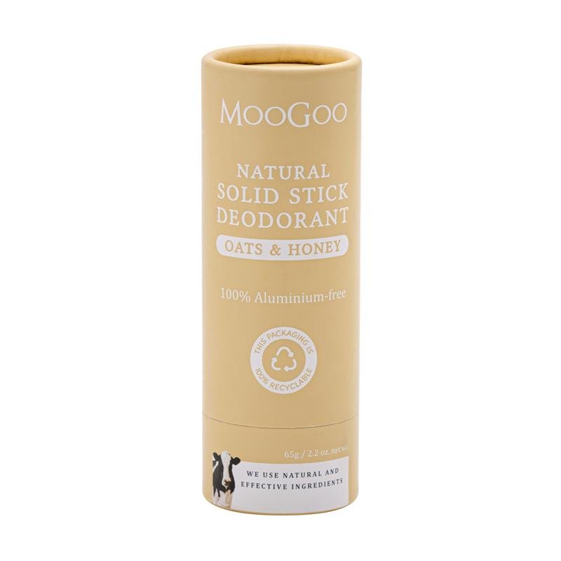 Moogoo Natural Solid Stick Deodorant Oats & Honey 65g