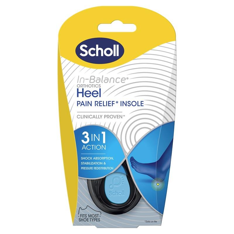 Scholl In Balance Heel and Ankle Orthotic Insole Large
