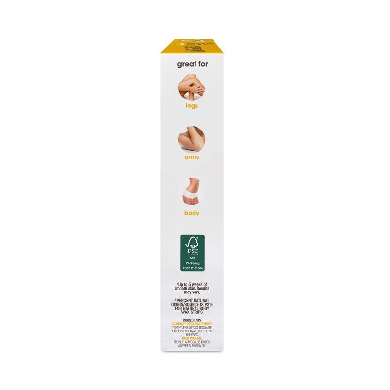 Nad's Natural Body Wax Strips 60 Pack