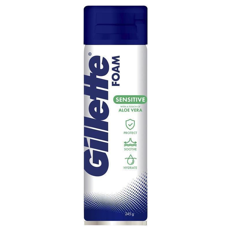 Gillette Sensitive Protecting Shave Foam 245g