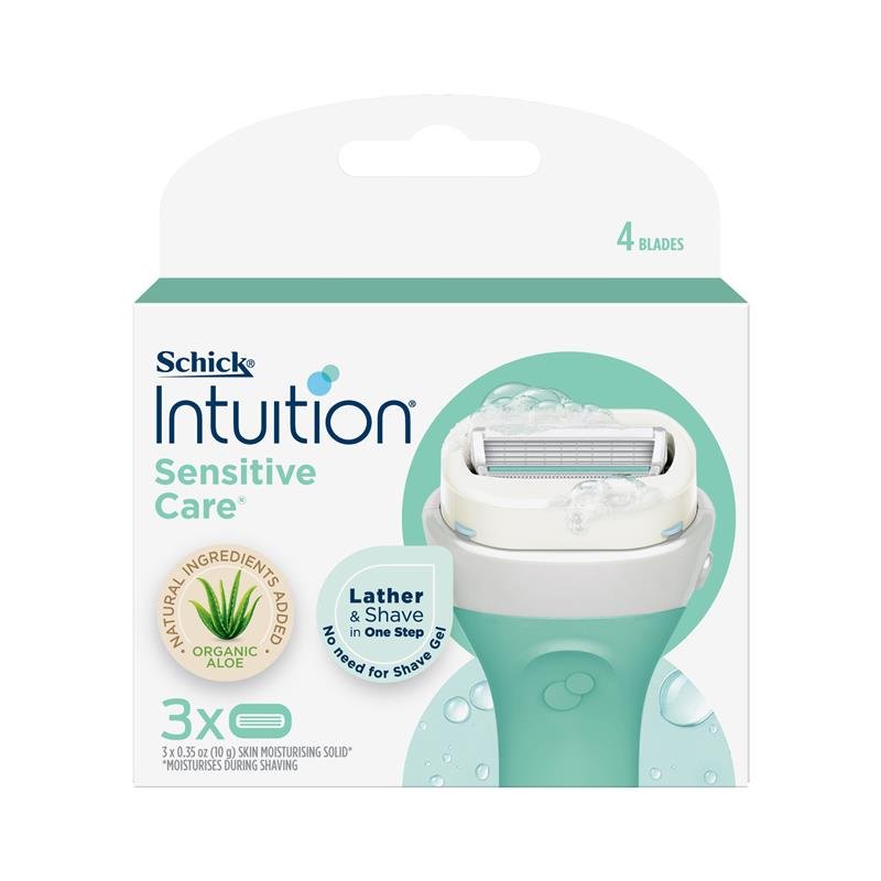 Schick Intuition Naturals Sensitive Care Cartridges 3pk