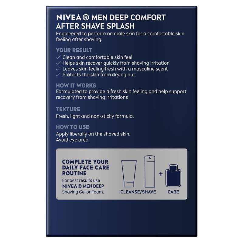 NIVEA for Men Deep After Shave Splash 100ml