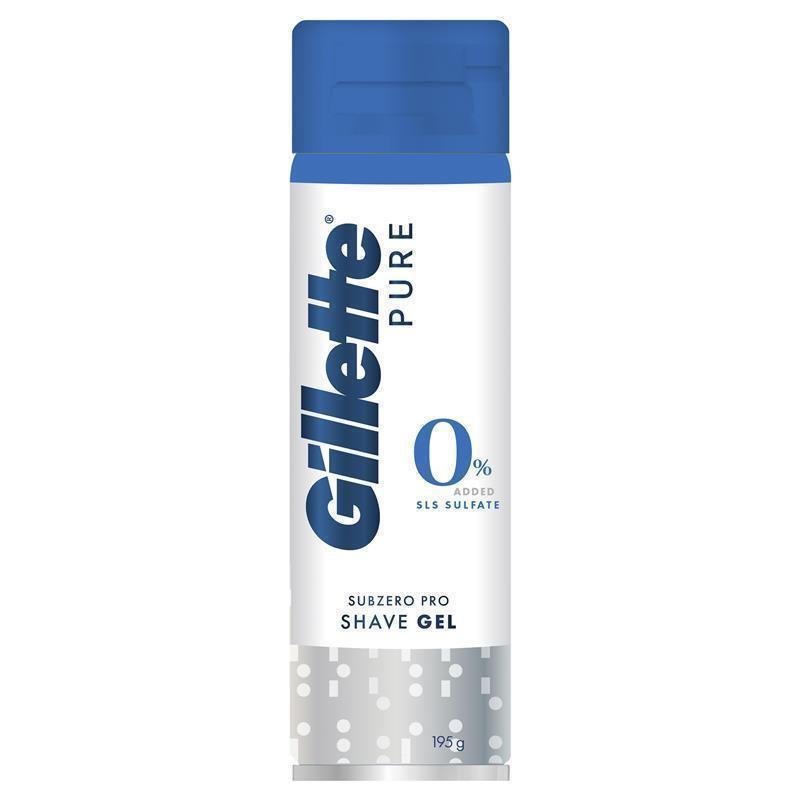 Gillette Pure 0% Subzero Pro Shave Gel 195g