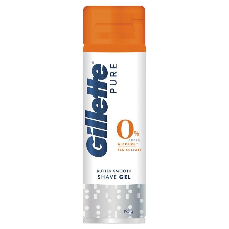 Gillette Pure 0% Butter Smooth Shave Gel 195g